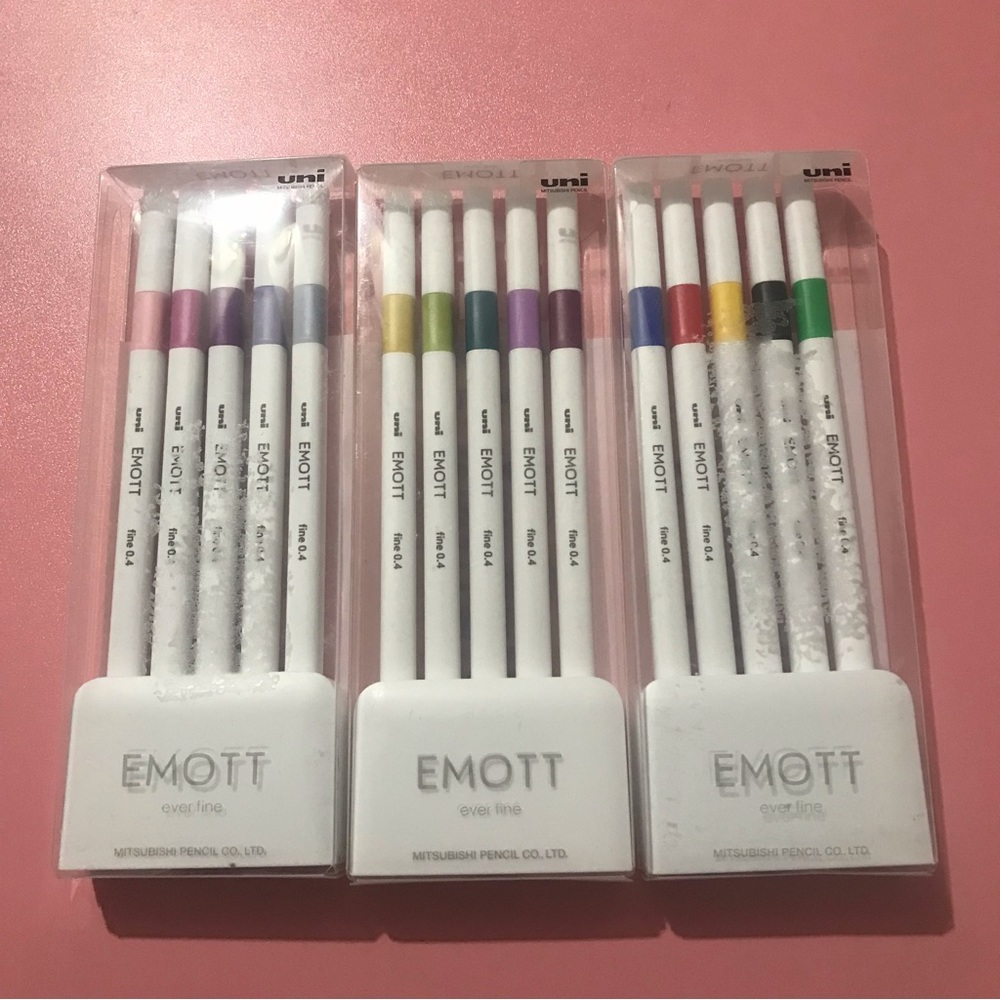 Emott Ever Fine Pen Set Bundle of 3